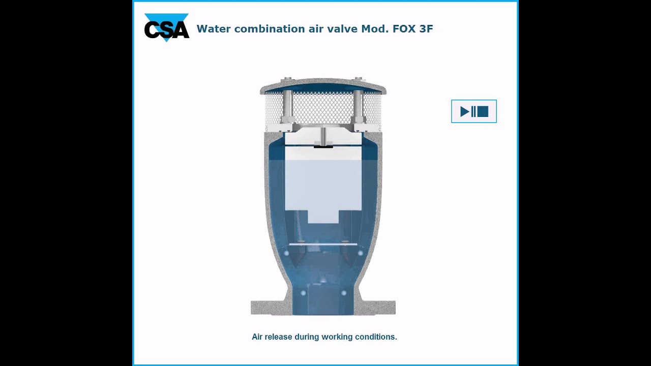 Combination air valve Fox 3F