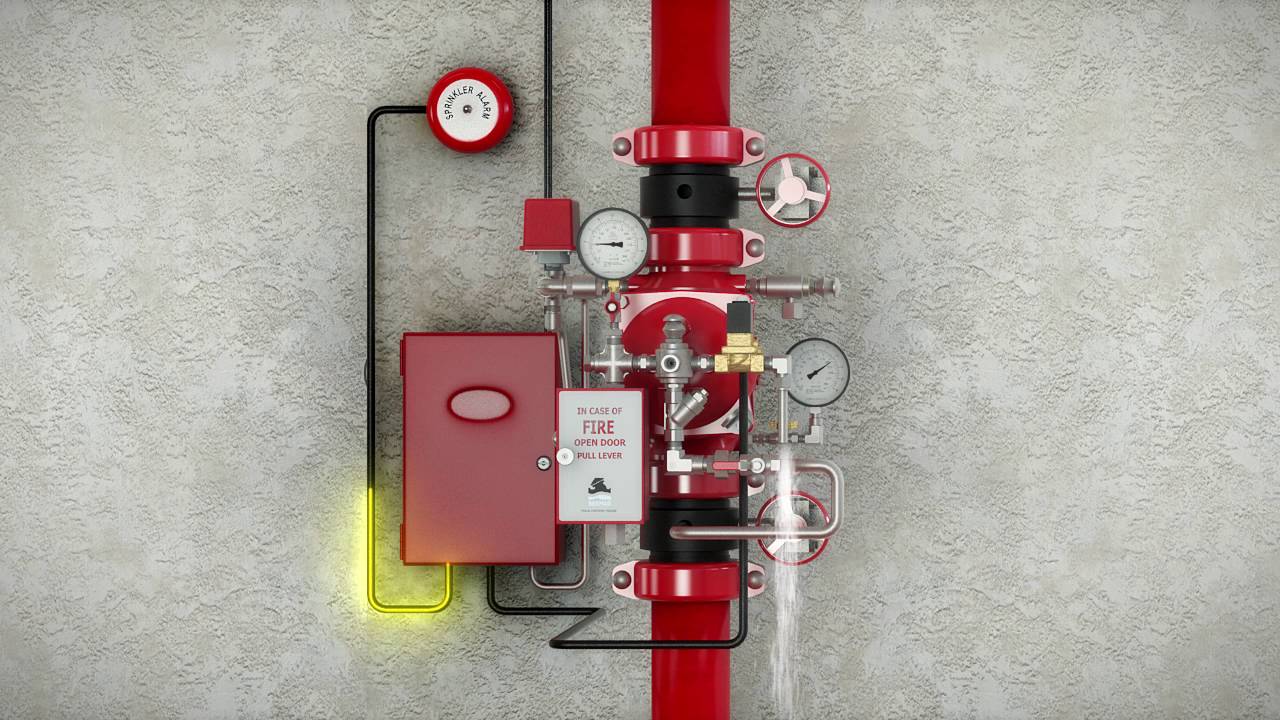 Deluge Fire Prevention – Garbage and Energy room