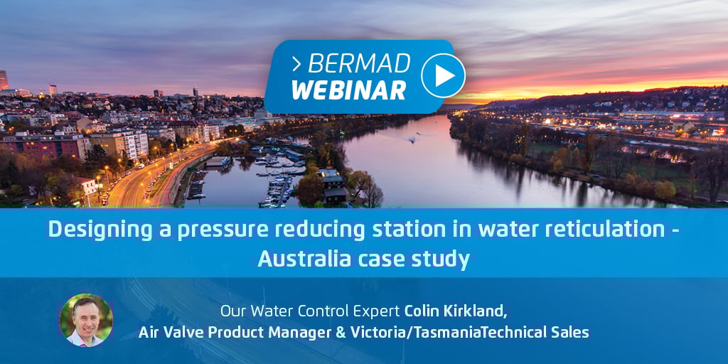 Designing a pressure reducing station in water reticulation – Australia case study