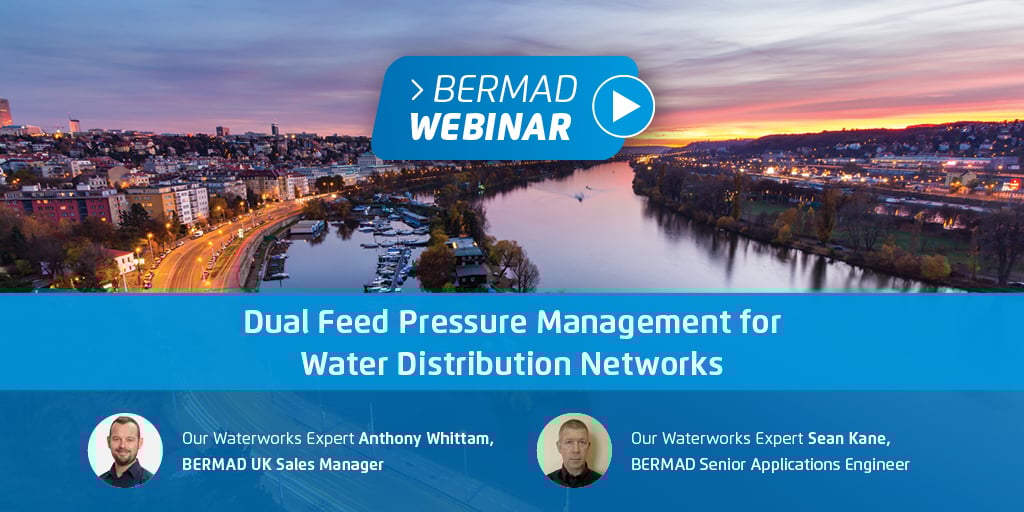 Dual Feed Pressure Management for Water Distribution Networks