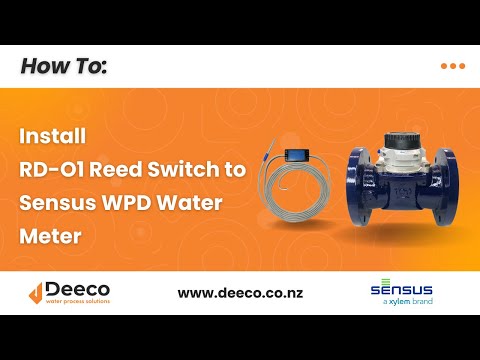 How to install Sensus RD-01 Reed Switch to Sensus WPD Water Meter
