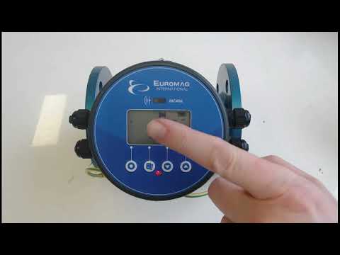 Watch : How to configure the display and outputs on a Euromag MC406 converter using the front push buttons